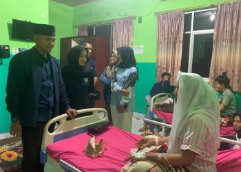 Peserta Paskibra Masuk Rumah Sakit, Dibesuk Dandim Aceh Utara