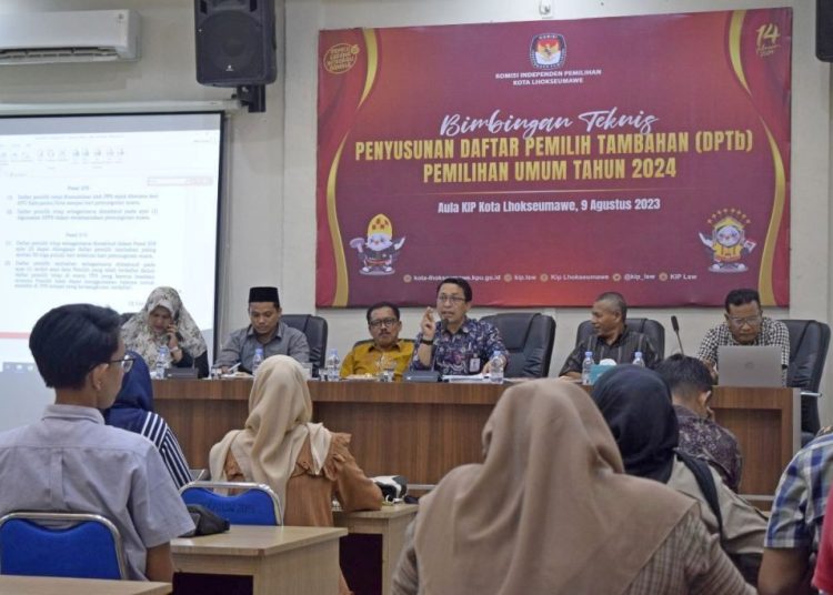 KIP Lhokseumawe Gelar Bimtek Penyusunan DPTb Pemilu 2024