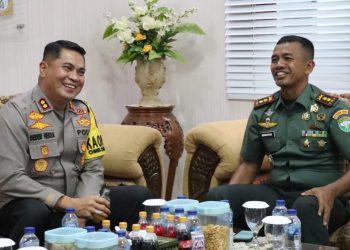 Dandim 0103 Aceh Utara Sambut Kunjungan Silaturahmi Kapolres Aceh Utara