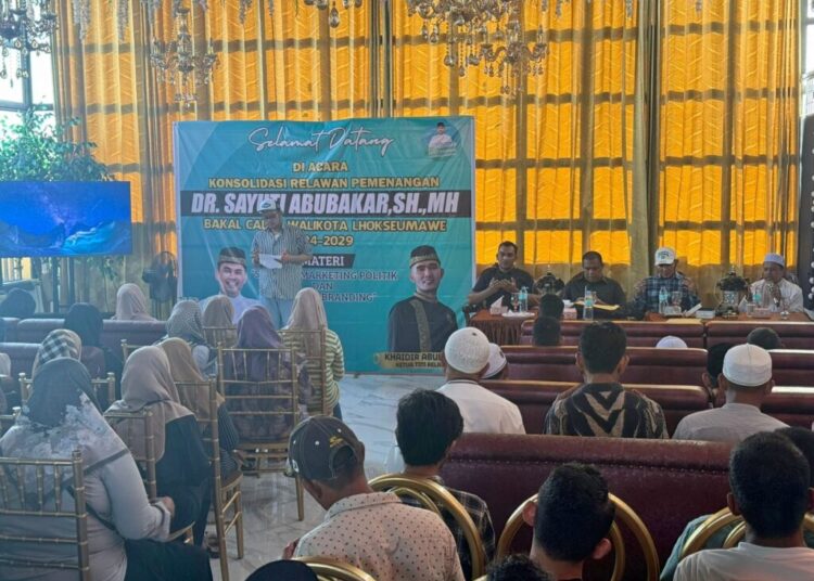 Ratusan Tim Relawan Sayuti Abubakar Kumpul di Lhokseumawe, Ada Apa?