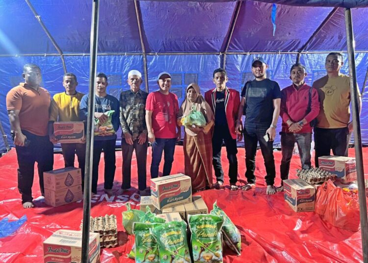 Sayuti Abubakar Bantu Pembangunan Tiga Unit Rumah Layak Huni untuk Korban Kebakaran di Lhokseumawe