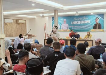 Orasi Politik di Hadapan Relawan, Sayuti Abubakar Bicara Lhokseumawe Smart City