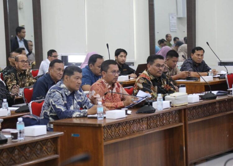 Penjabat Wali Kota Lhokseumawe, A. Hanan SP MM, mengusulkan penguatan regulasi lingkungan dalam Rapat Dengar Pendapat Umum (RDPU) Rancangan Qanun (Raqan) Aceh tentang Tanggung Jawab Sosial dan Lingkungan Perusahaan (TJSLP) di DPR Aceh, Banda Aceh