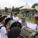 Pembukaan kegiatan Lhokseumawe Marching Band Competition (LMBC) di Lapangan Jenderal Sudirman, Lhokseumawe, Jumat (1/11/2024).