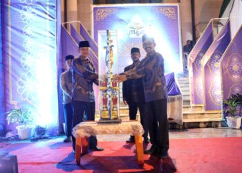 Seremoni pembukaan MTQ XXXVII tingkat Kota Lhokseumawe di halaman Masjid Islamic Center, Kecamatan Banda Sakti, Rabu (20/11/2024). Foto: Humas