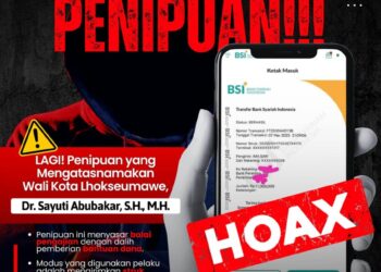 Waspada! Penipuan Berkedok Bantuan Wali Kota Lhokseumawe Sasar Balai Pengajian