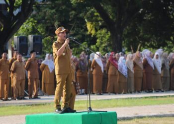 Apel Perdana Pemko Lhokseumawe, Wali Kota Sayuti Tekankan Disiplin ASN