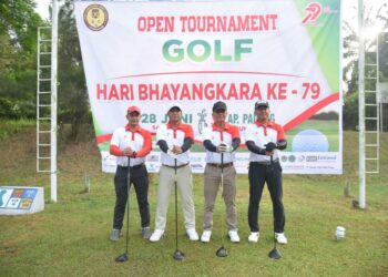 Polres Lhokseumawe menggelar Open Tournament Golf