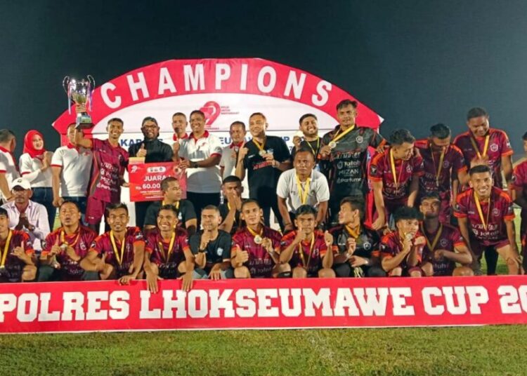 turnamen sepak bola Kapolres Lhokseumawe Cup 2025