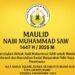 Poster Maulid Nabi Muhammad SAW 1447 H/2025 M yang digelar oleh FORMASPIRA