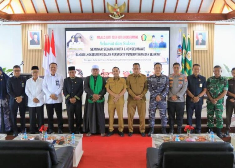 Seminar Sejarah Kota Lhokseumawe, sebagai bagian dari upaya penetapan hari jadi resmi kota, Selasa (14/10/2025)