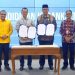 Penandatanganan Perjanjian Kerja Sama (PKS) antara BI Lhokseumawe dengan lima perguruan tinggi mitra di Ruang Theater Gedung TDC PNL
