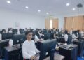 Suasana ujian Computer Assisted Test (CAT) calon staf keuangan RS Arun Lhokseumawe yang berlangsung di Universitas Malikussaleh