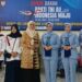 Relawan KSR PMI Unit 08 UIN Sultanah Nahrasiyah Lhokseumawe bersama Ketua BFLF Lhokseumawe, Mutia Sari, mendampingi kegiatan donor darah Bakti TNI AU yang diselenggarakan SATRAD 102 Lhokseumawe dan Kipan B Yonko 469 KORPASGAT di Lhokseumawe