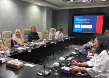 Wali Kota Lhokseumawe Sayuti Abubakar saat memimpin audiensi bersama jajaran Direksi LMAN di Jakarta, Senin (10/8/2026), untuk membahas kelanjutan operasional dan revitalisasi RS Arun