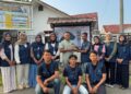 Geuchik Seuneubok Drien Muhammad Isa meresmikan Peta Potensi Desa skala 1:4.000 buatan mahasiswa KKN Kelompok 30 Universitas Malikussaleh di Kuta Makmur, Aceh Utara